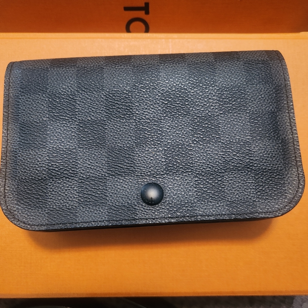 Louis Vuitton Pochette Damier Homme Graphite Belt Waist Pouch Santur - Picture 5 of 14